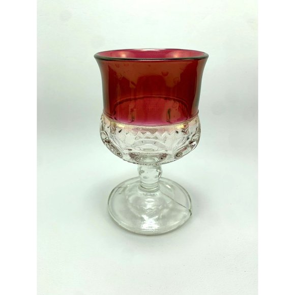 Indiana Glass Ruby Red Kings Crown Cordials. - Picture 9 of 9